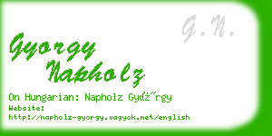 gyorgy napholz business card